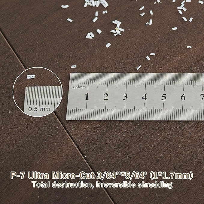 Professional Commercial Paper Shredder: P-7 Security Super Micro-Cut 1x1.7mm 7 - Image 2