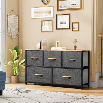 DWVO Dresser for Room with 5 Drawers - Image 4