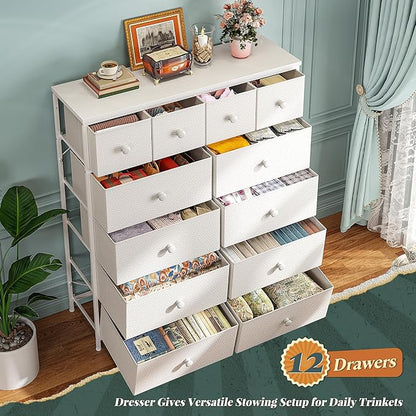 White Dresser for Bedroom Tall Dresser - Image 4