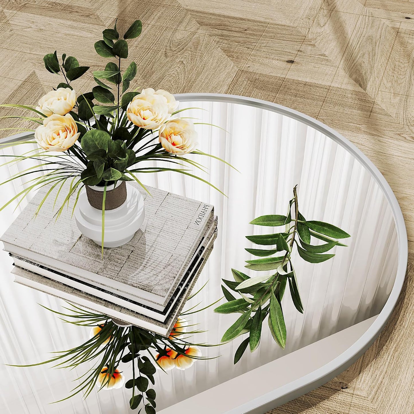 AUYHM Standing Mirror,Arch Mirror Full Length,71"x26" Silver Mirror Full Length,Silver Arch Mirrors,Floor Length Mirrors