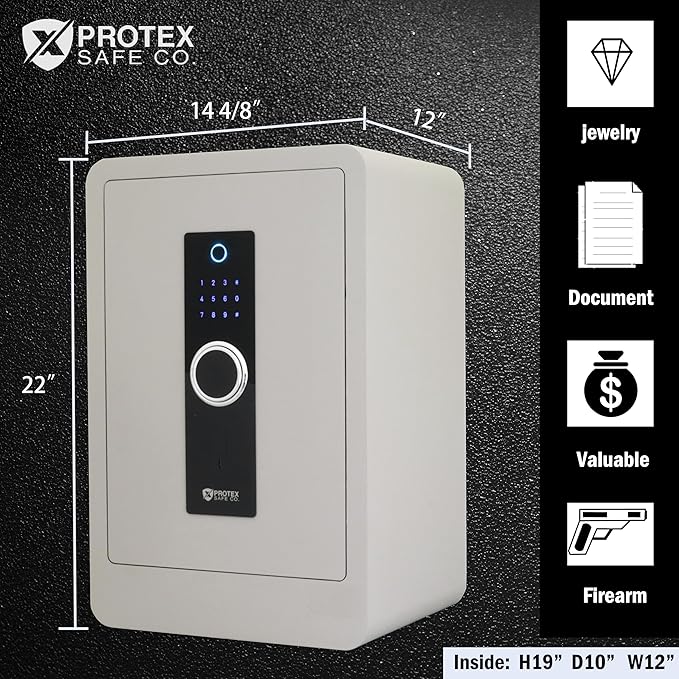 ProtexSafe Fireproof Steel Home Safe - Image 6