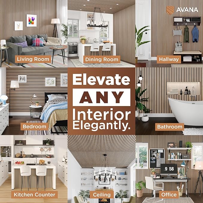 Avana Acoustic Wood Wall Panels – 94.4 X 12.6 Inch White Oak Acoustic Panels 2 - Image 3