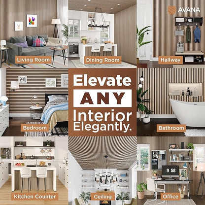 Avana Acoustic Wood Wall Panels – 94.4 X 12.6 Inch White Oak Acoustic Panels 2 - Image 3