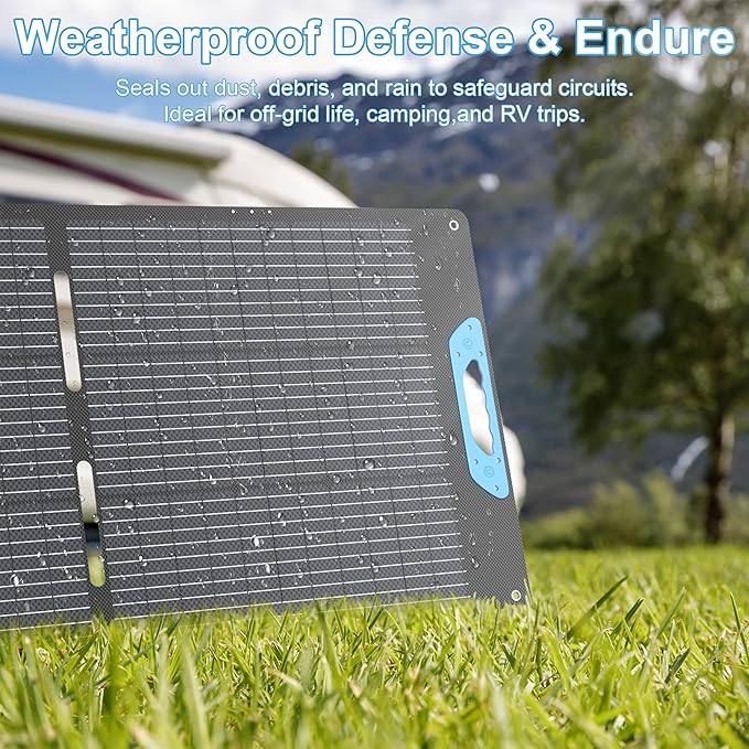 110W Portable Solar Panel for Power Station, 23.5% High Efficiency ETFE - Image 5