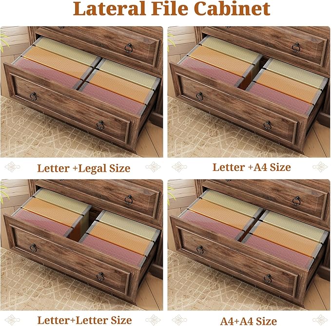 Itaar 2 Drawer File Cabinet, Farmhouse Filing Cabinet - Image 5