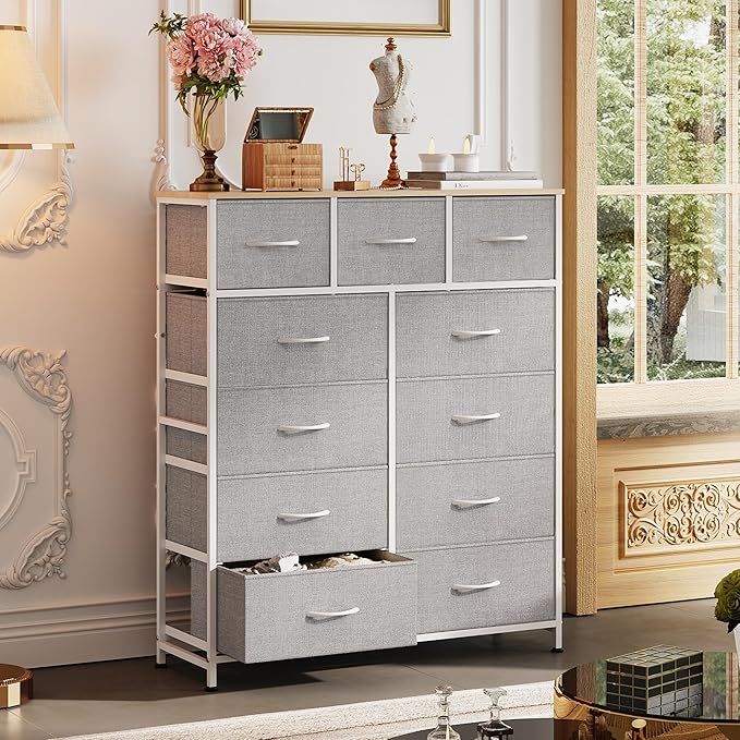 WLIVE Tall Dresser for Bedroom, Fabric Dressers Storage Tower, Dresser & Chest - Image 4