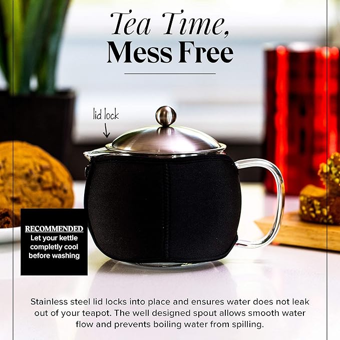 Teapot with Infuser for Loose Tea - 40oz - Image 6