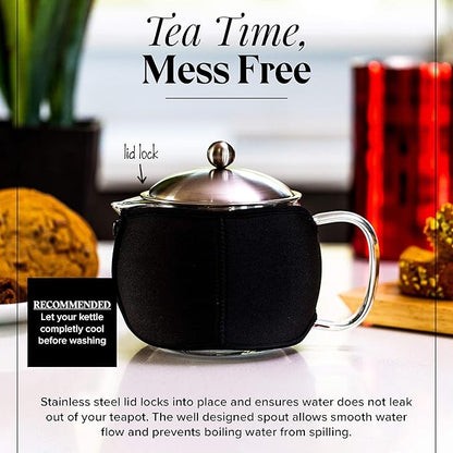 Teapot with Infuser for Loose Tea - 40oz - Image 6