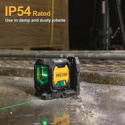 PREXISO Laser Level with 47 Inch Tripod, IP54 Rechargeable 65Ft Green Cross - Image 6