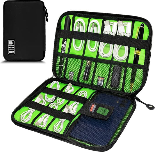 Electronics Organizer, Travel Cord Organizer Pouch, Portable Cable Organizer by Miavers