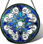 DASTOLL Stained Glass Window Hanging, Boho Style Sun Catchers Diamond Glass by DASTOLL