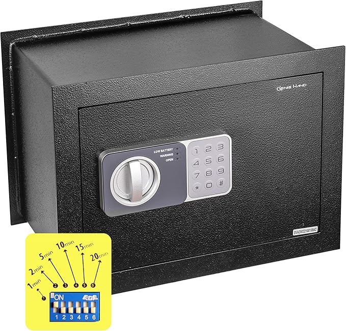 Genie Hand – Time Delay Safe, Anti Robbery Safe Box, Timed Controlled Opening – by GenieHand