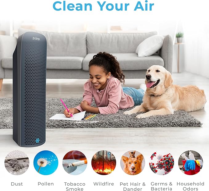 Pure Enrichment PureZone Elite True HEPA Large Room Tower Air Purifier - Image 2