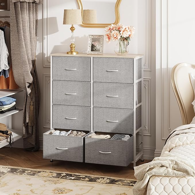 WLIVE Fabric Dresser for Bedroom, Tall Dresser - Image 4