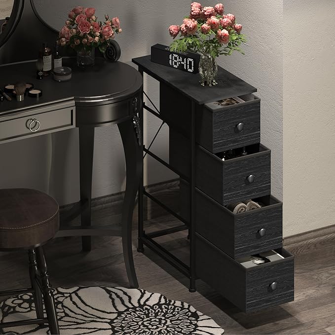 GiftGo Narrow Dresser Vertical Slim Dresser Chest of Drawers Skinny Storage - Image 3