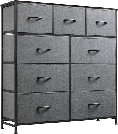 WLIVE 9-Drawer Dresser, Fabric Storage Tower by WLIVE