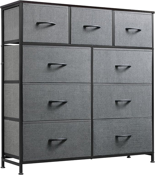 WLIVE 9-Drawer Dresser, Fabric Storage Tower by WLIVE