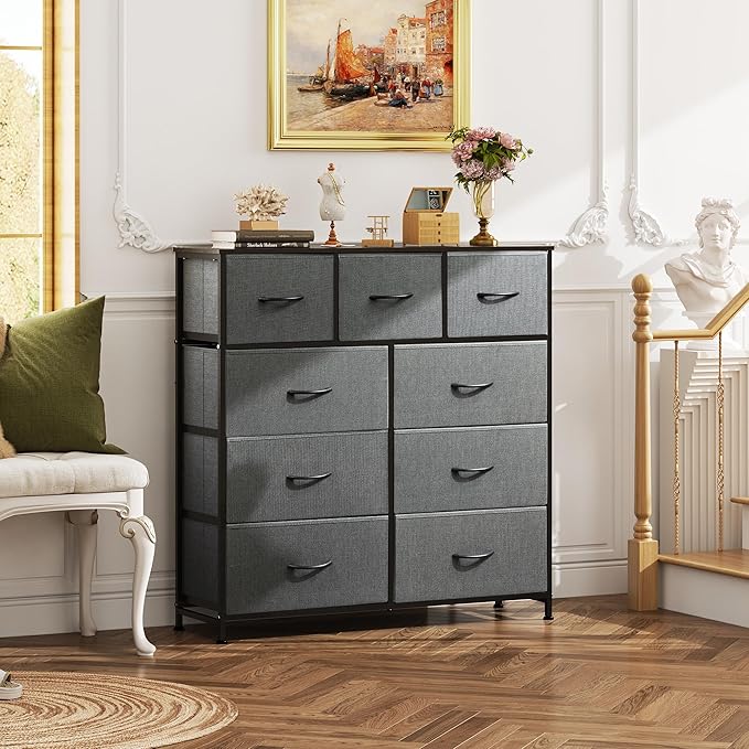 WLIVE 9-Drawer Dresser, Fabric Storage Tower - Image 4