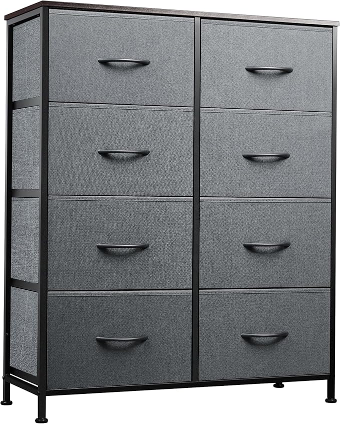 WLIVE Fabric Dresser for Bedroom, Tall Dresser by WLIVE