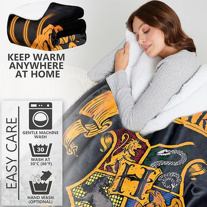 Harry Potter Gifts Heated Blanket Electric, Queen Size Luxurious Fleece - Image 4