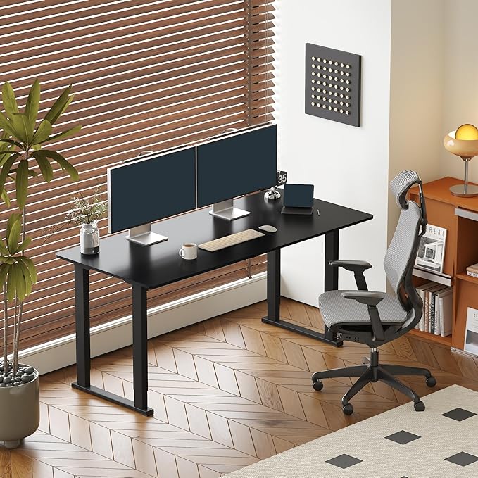 SANODESK 4-Leg Standing Desk, Electric Height Adjustable Desk - Image 4