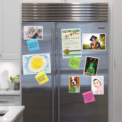 Freez A Frame Clear Magnetic Picture Frame Pockets For Refrigerator School Locker, or any Magnetic Surface 18 Pack Holds 2.5” x 3.5” Photos (2.5 x 3.5)