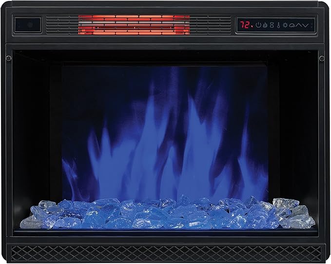 ClassicFlame 28" 3D Infrared Quartz Fireplace Insert Plug and Safer Sensor - Image 6