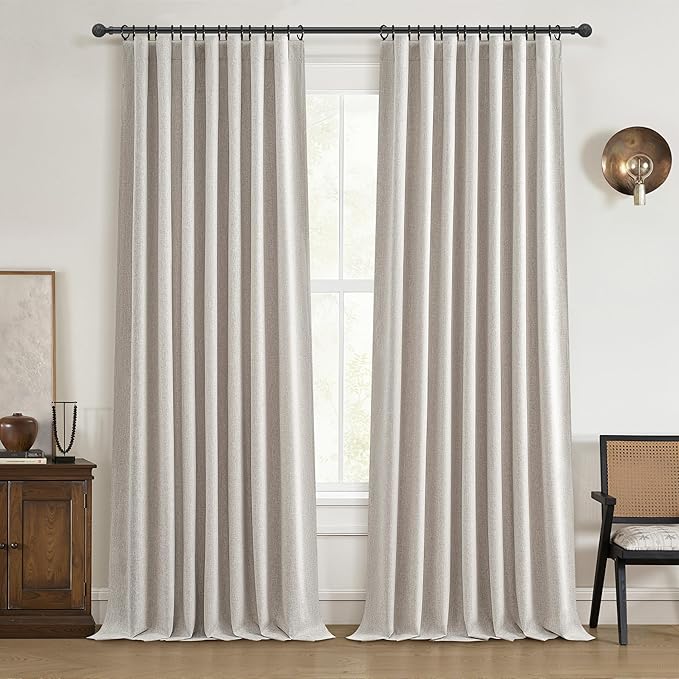 120 Inch Curtains High Ceiling Tall Curtains by QJMYDECO