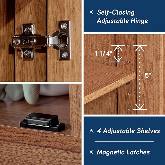 Sauder Select Storage Cabinet, Pantry Cabinet Kitchen Storage - Image 6