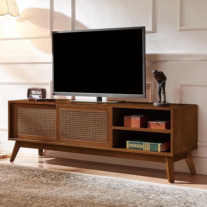LKTART Mid Century Modern TV Stand by LKTART