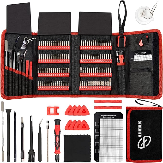 STREBITO Screwdriver Sets 142-Piece Electronics Precision Screwdriver by STREBITO