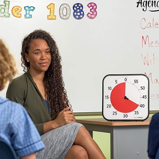 TIME TIMER 12 inch Visual Timer 60 Minute Kids Desk Countdown Clock - Image 3