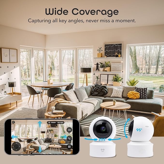 Geeni Scope Ultra 2K 360 Smart Auto-Follow Indoor Camera – 1440p Video - Image 4