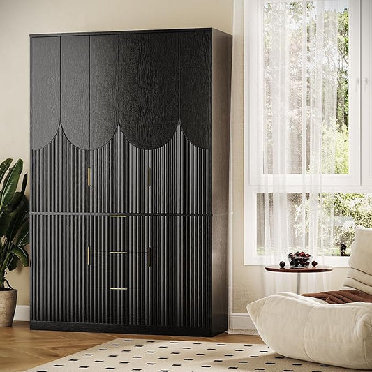 71" Wardrobe Armoire Wooden Closet by TOKSOM