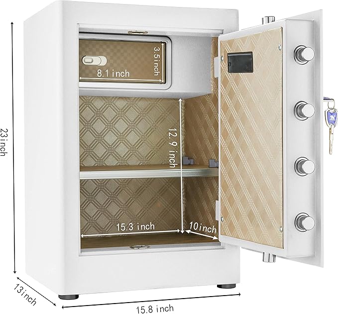 TIGERKING 2.05 Cu Ft Heavy Duty Security Home Safe – Digital Touchscreen Lock - Image 5
