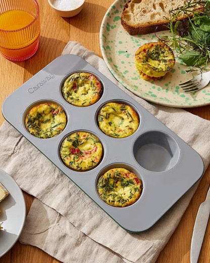 Caraway Nonstick Ceramic 6 Cup Muffin Pan – Non-Toxic, PTFE & PFOA Free – Oven - Image 8