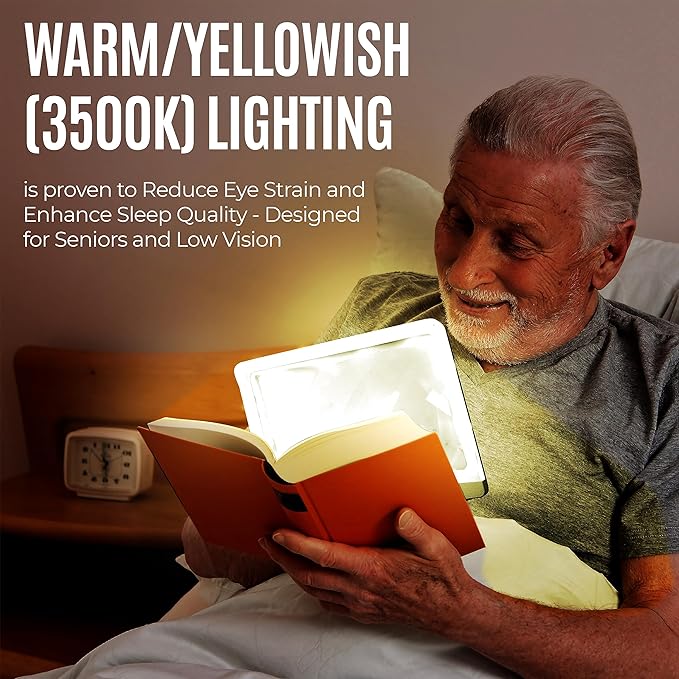 MagniPros 5X Rechargeable Large Ultra Bright LED Page Magnifier - Image 6