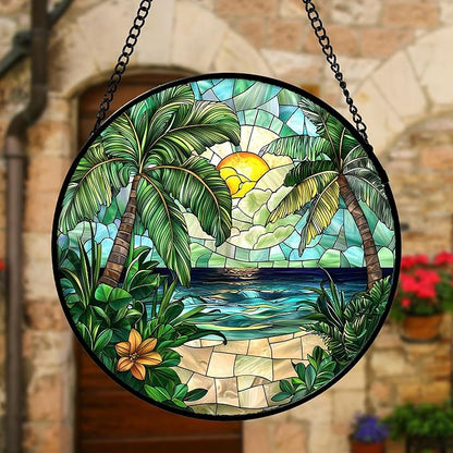 DASTOLL Stained Glass Window Hanging, and Mom 9.8 in - Image 6