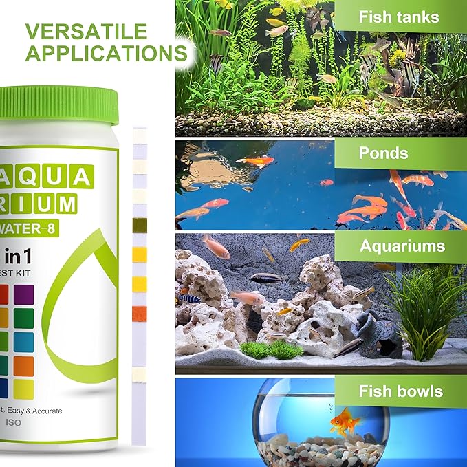 AAwipes Aquarium Ammonia Test Strips 8-in-1 |100 Strips | Quick & Accurate - Image 3