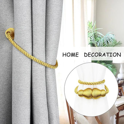 Nieffeiy Magnetic Curtain Tiebacks Outdoor Curtain Tie Backs Rope Decorative - Image 5