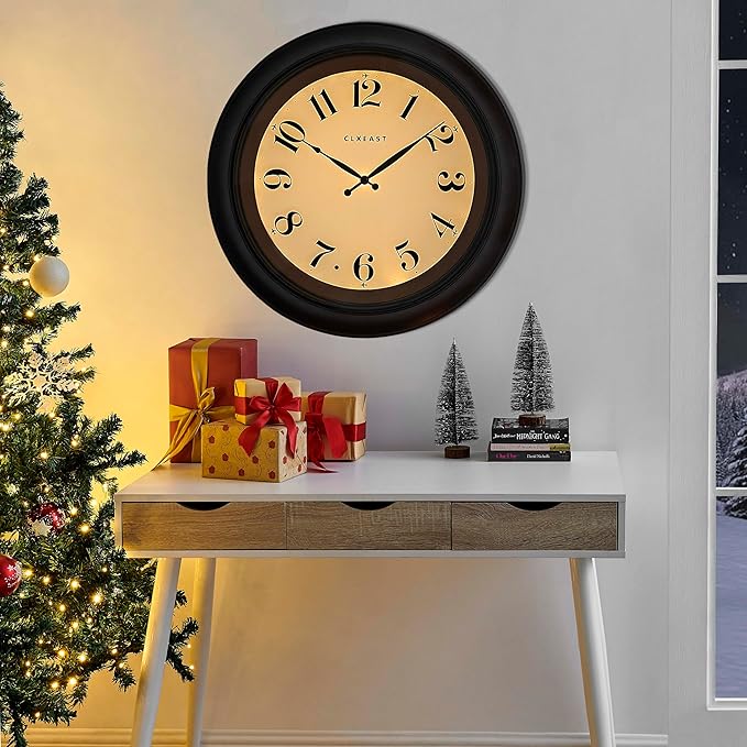 CLXEAST 18 Inch Large Illuminated Wall Clock - Image 6