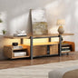 TV Stand with LED Lights and Storage cabinet by Gyfimoie