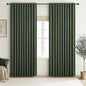 Dark Olive Green Curtains 70 Inch Length Extra Wide Pleated Black Out 84 Inch by QJMYDECO