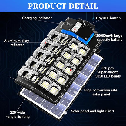 Gefolly SL-5200W Solar Street Lights Outdoor, 520000LM Commercial Parking Lot - Image 4