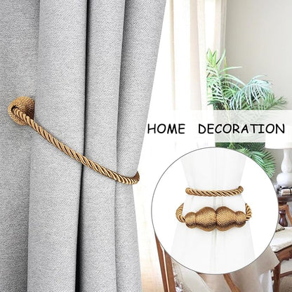 Nieffeiy Magnetic Curtain Tiebacks Outdoor Curtain Tie Backs Rope Decorative - Image 5