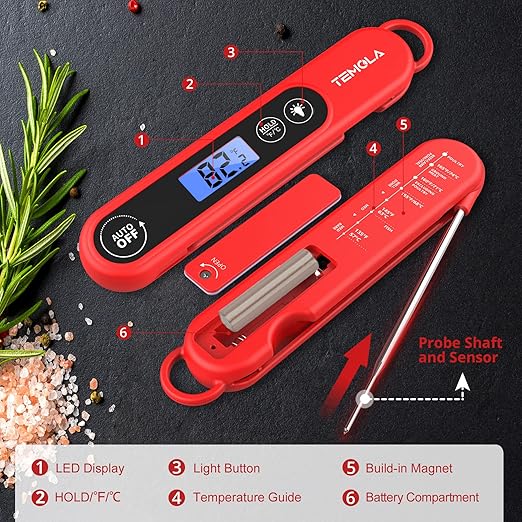 Meat Thermometer for Cooking, Instant Read Food Thermometer - Image 7