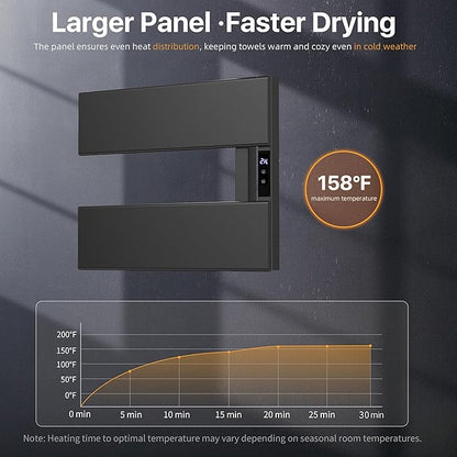 Electric Heated Towel Warmer Rack - Image 2