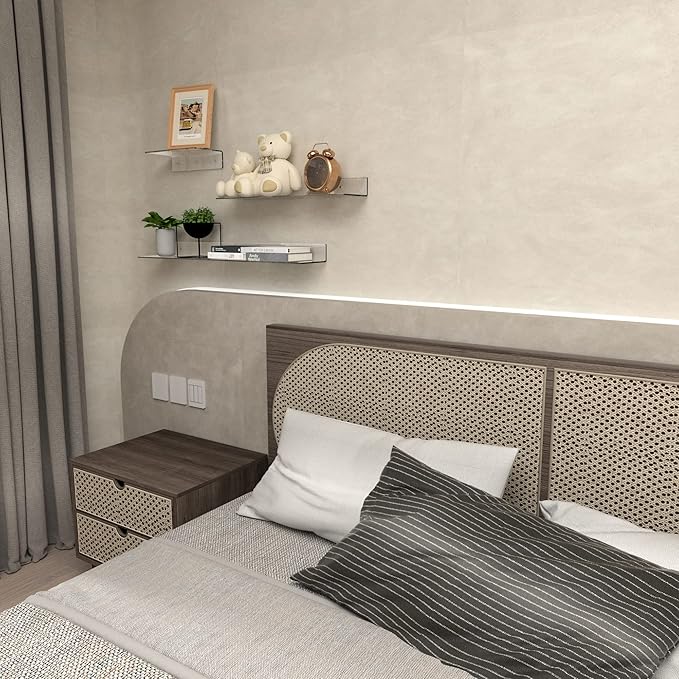 Acrylic Wall Shelves 36 24 12 Inches, Wall Mounted Display Shelves - Image 6