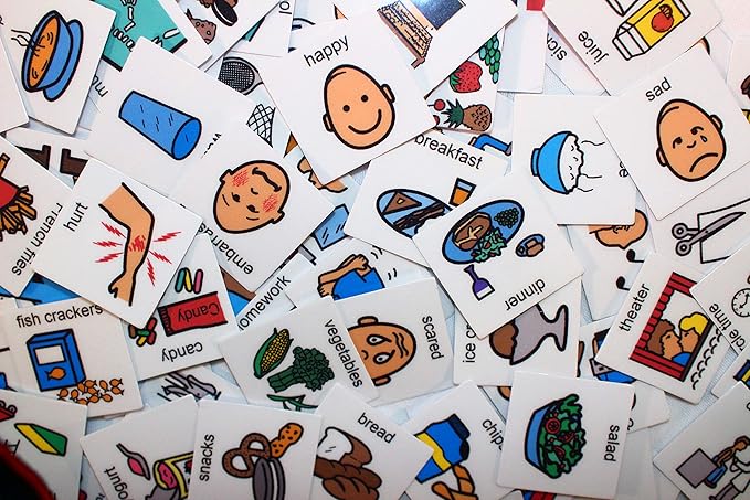 Smile4Autism Small 1.5"x1.5" Loose Visual Picture Cards, Receptive and by Smile4Autism