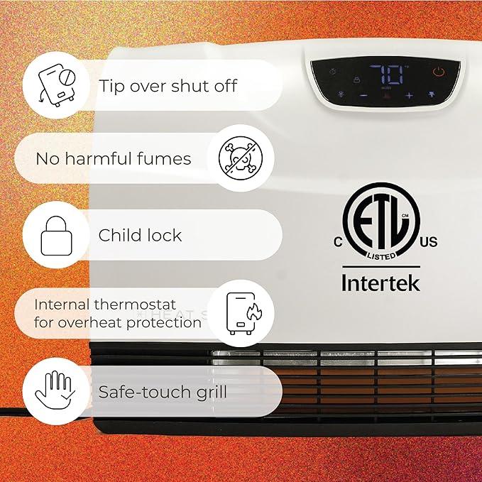 Heat Storm HS-1500-PHX-WIFI Infrared Heater, Wifi Wall Mounted - Image 4